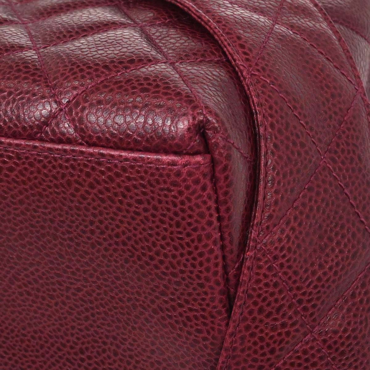 Chanel 1991-1994 Bordeaux Caviar Skin Shoulder Bag