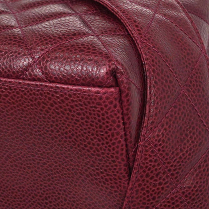 Chanel 1991-1994 Bordeaux Caviar Skin Shoulder Bag