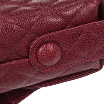 Chanel 1991-1994 Bordeaux Caviar Skin Shoulder Bag