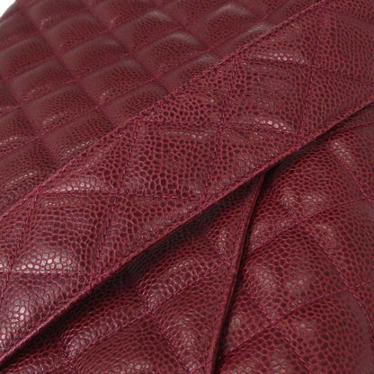 Chanel 1991-1994 Bordeaux Caviar Skin Shoulder Bag