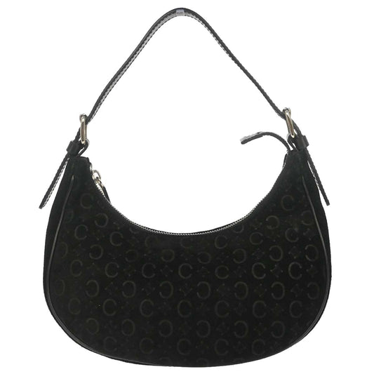 Celine Black Suede C Macadam Handbag