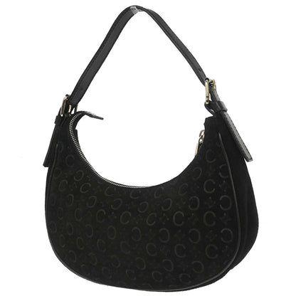 Celine Black Suede C Macadam Handbag