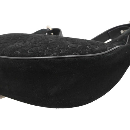 Celine Black Suede C Macadam Handbag