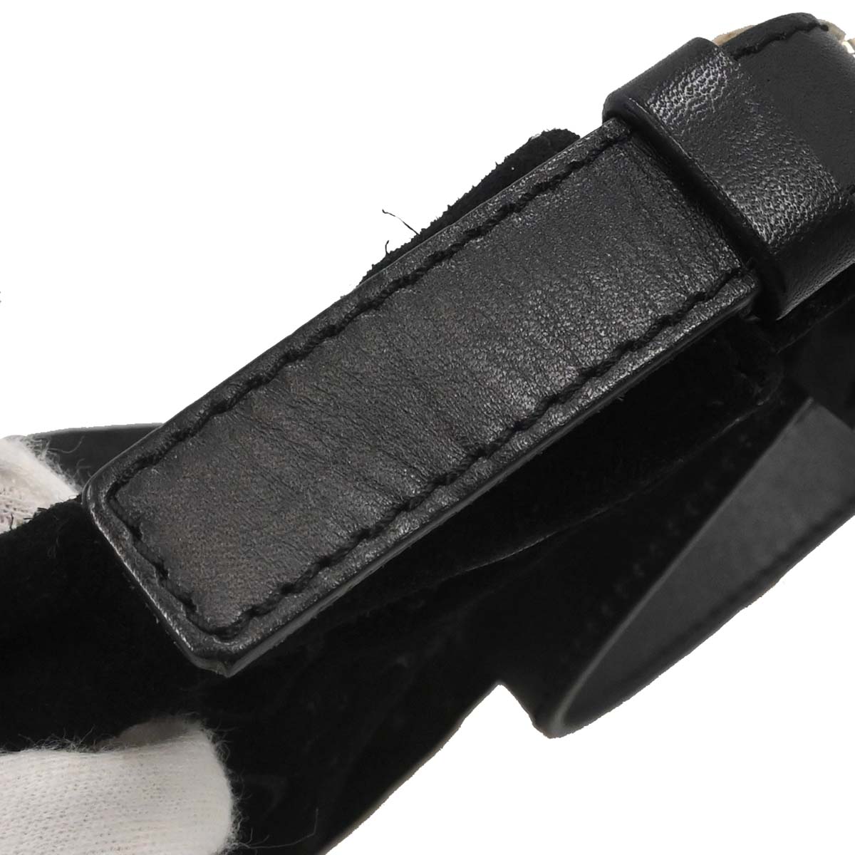 Celine Black Suede C Macadam Handbag