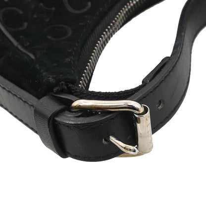 Celine Black Suede C Macadam Handbag
