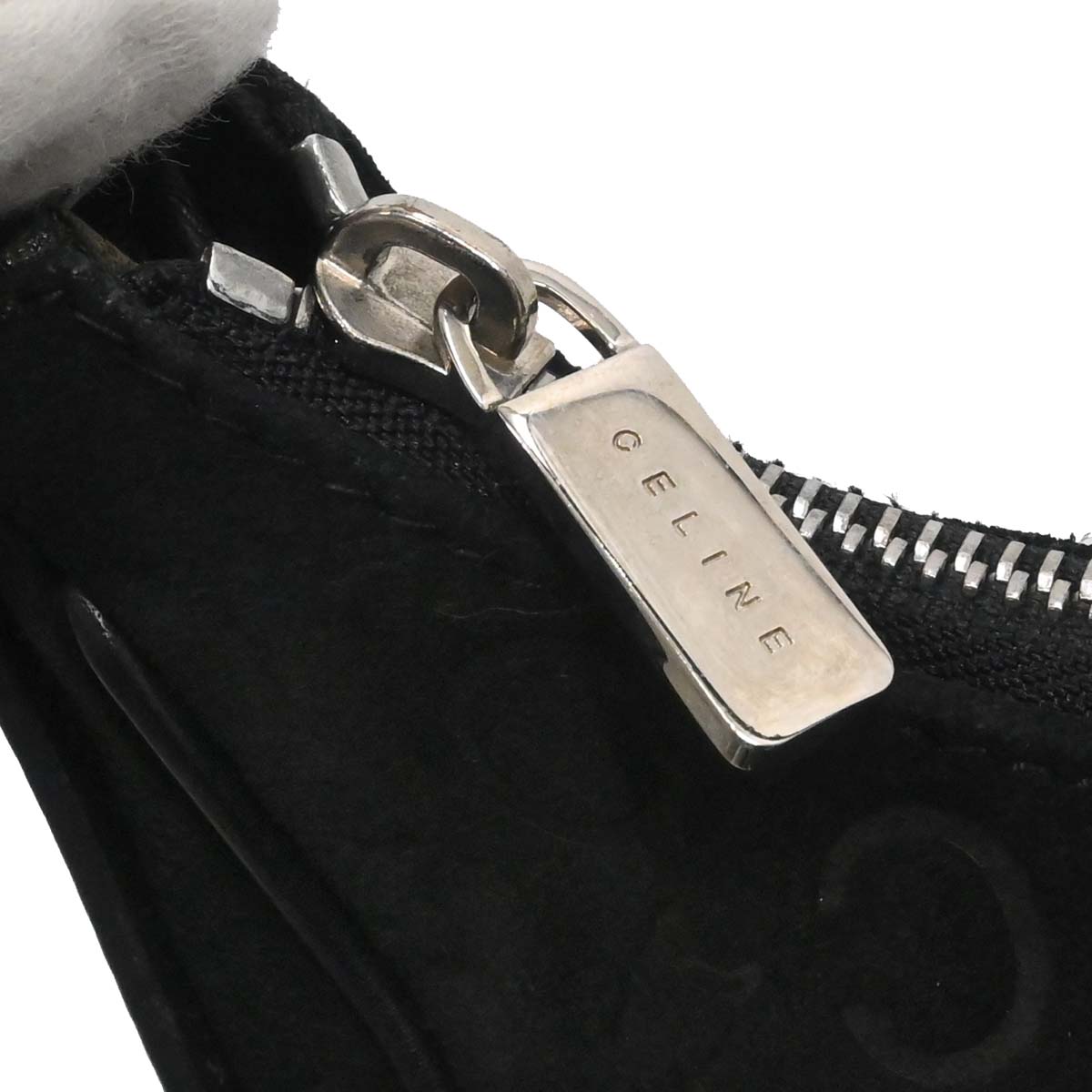 Celine Black Suede C Macadam Handbag