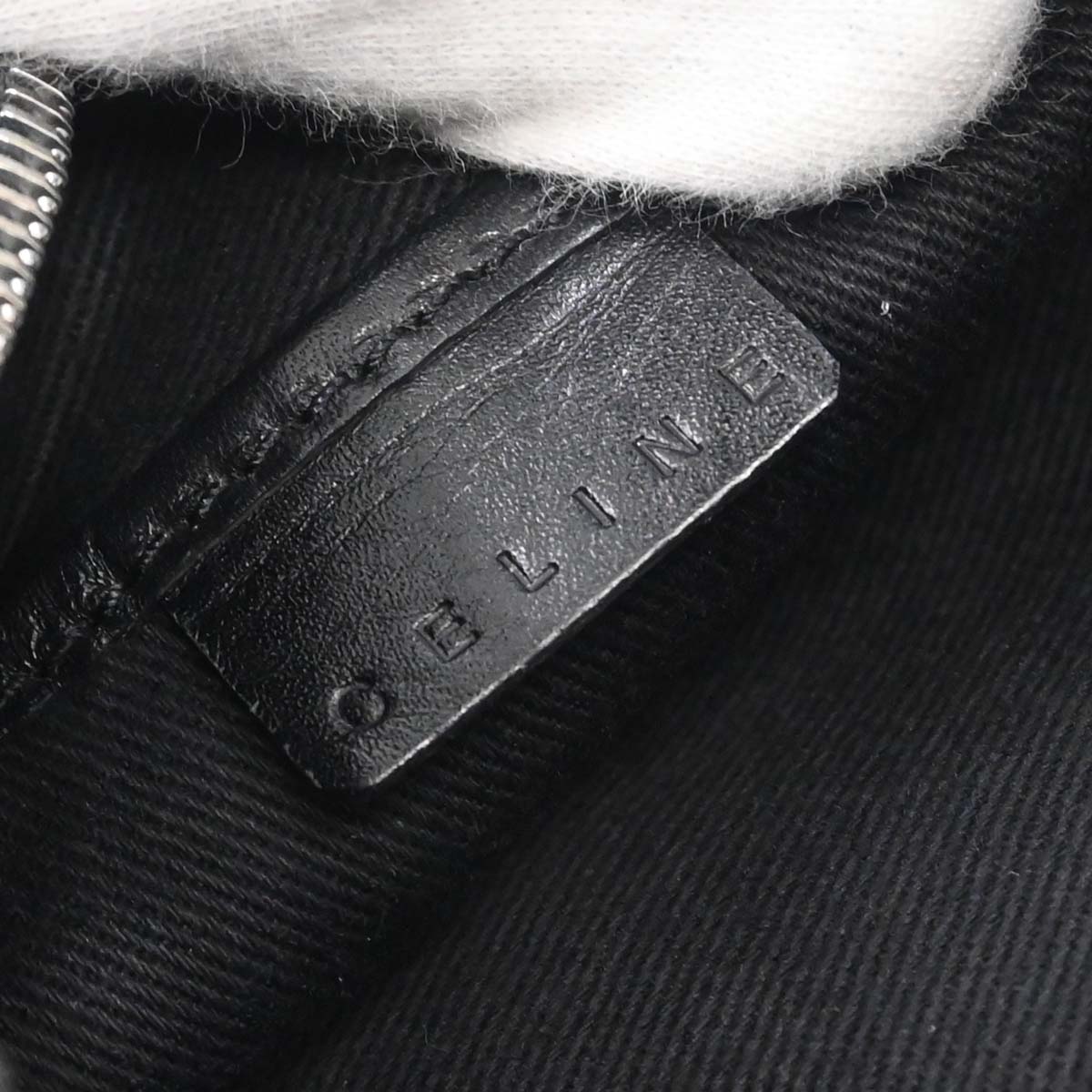 Celine Black Suede C Macadam Handbag