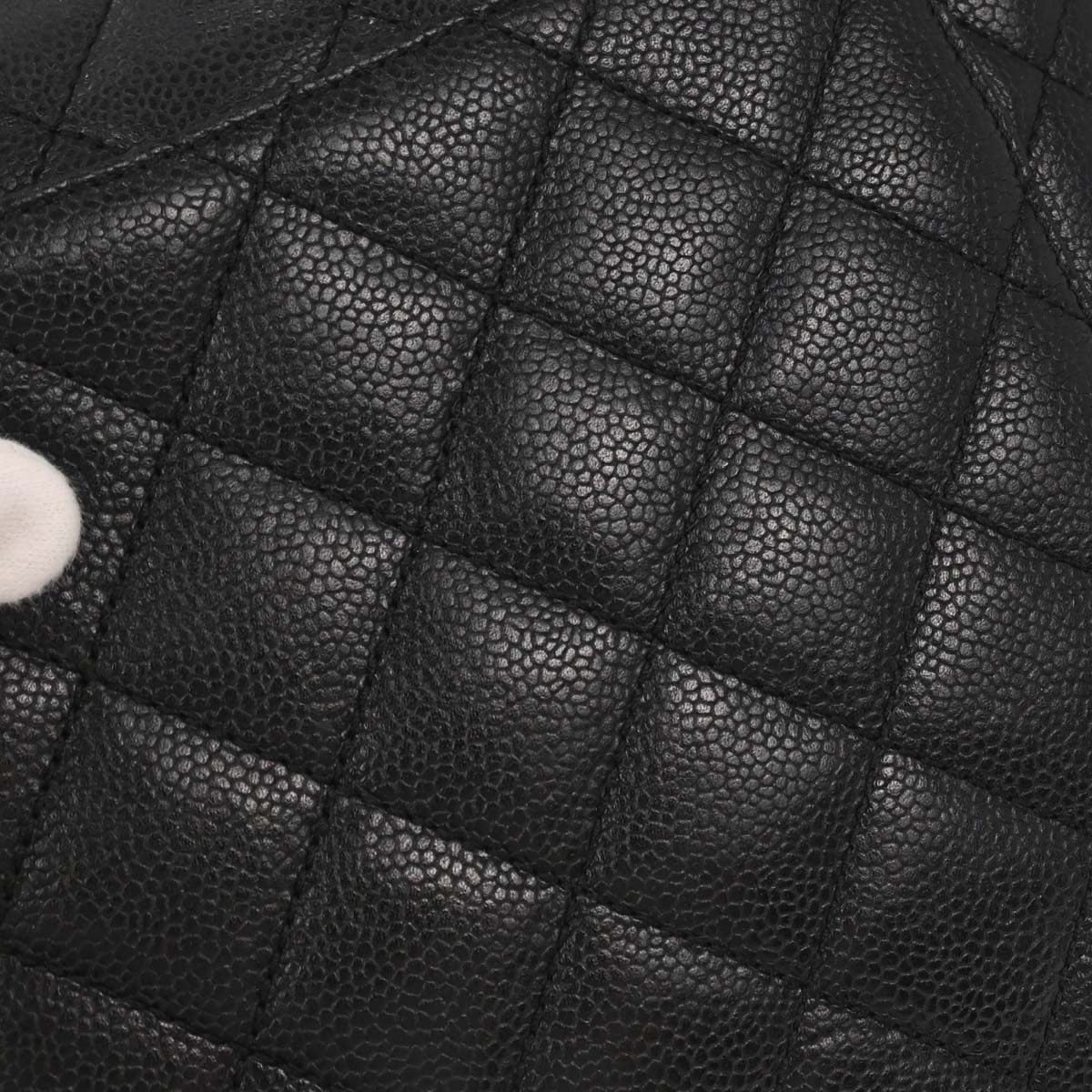 Chanel Black Caviar Skin Kelly Top Handle Handbag
