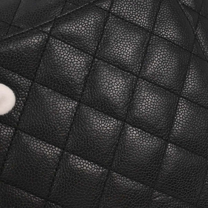 Chanel Black Caviar Skin Kelly Top Handle Handbag