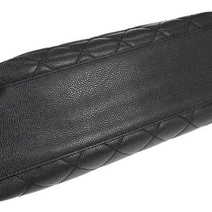 Chanel Black Caviar Skin Kelly Top Handle Handbag
