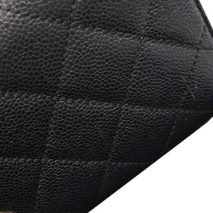 Chanel Black Caviar Skin Kelly Top Handle Handbag