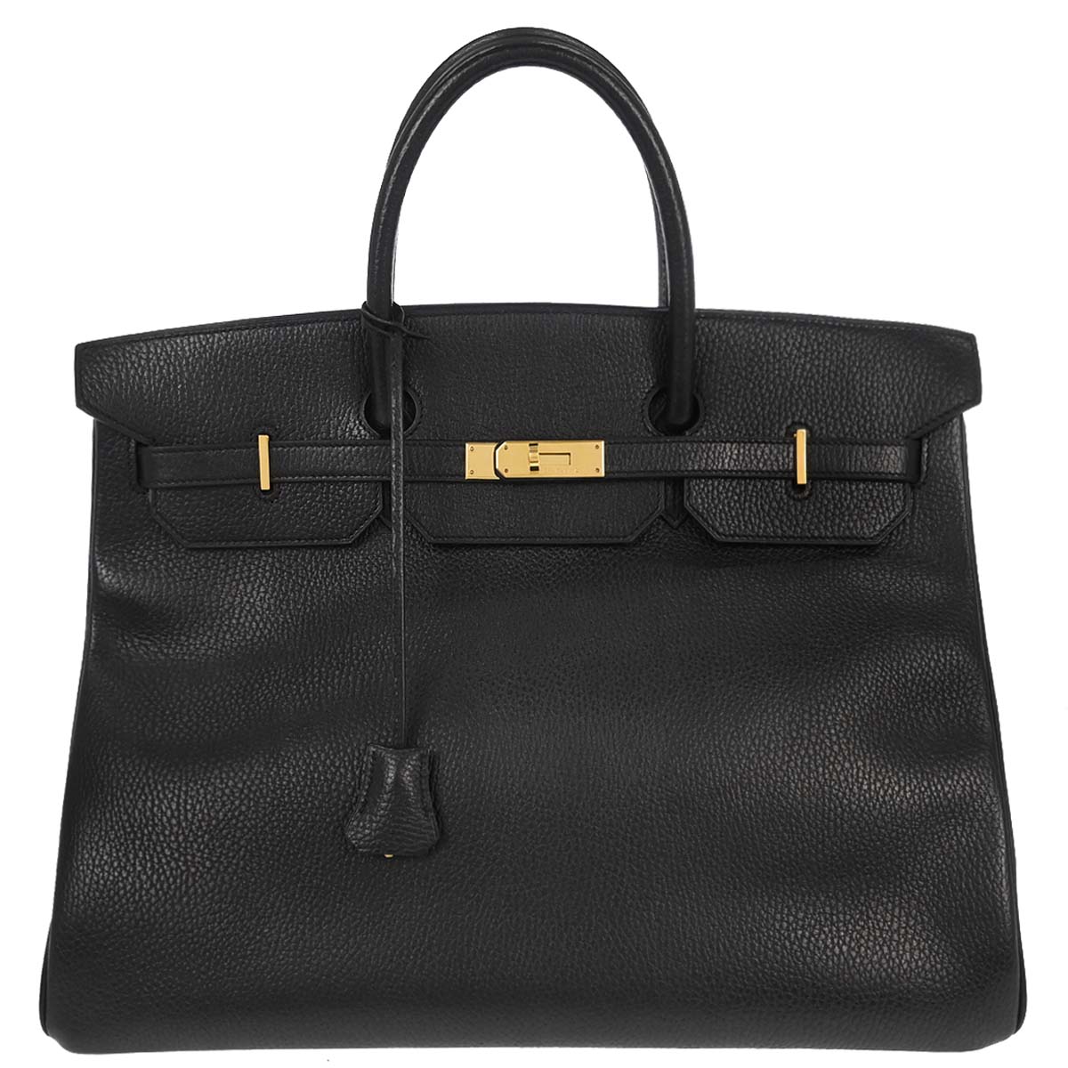 Hermes Black Ardennes Birkin 40 Handbag