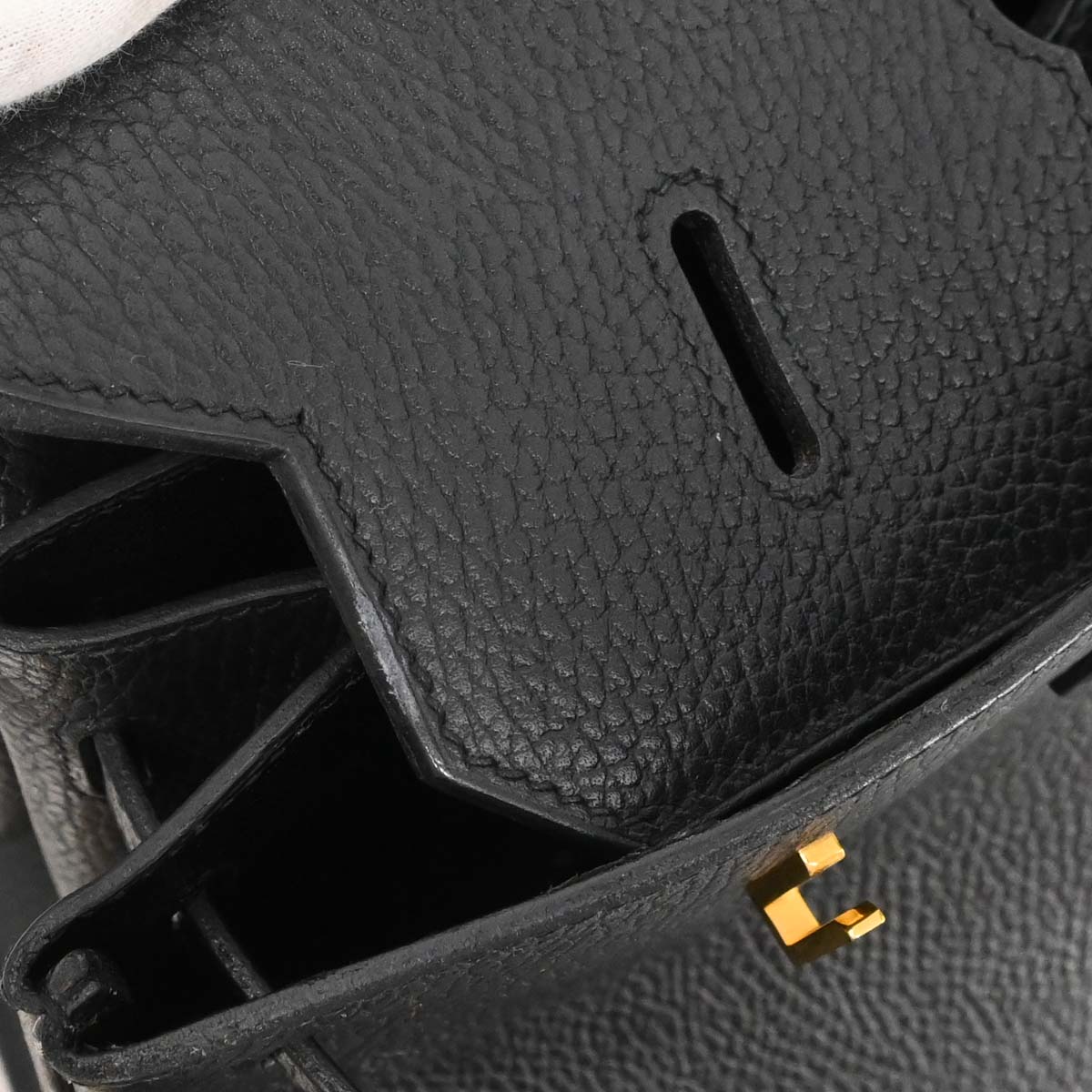 Hermes Black Ardennes Birkin 40 Handbag