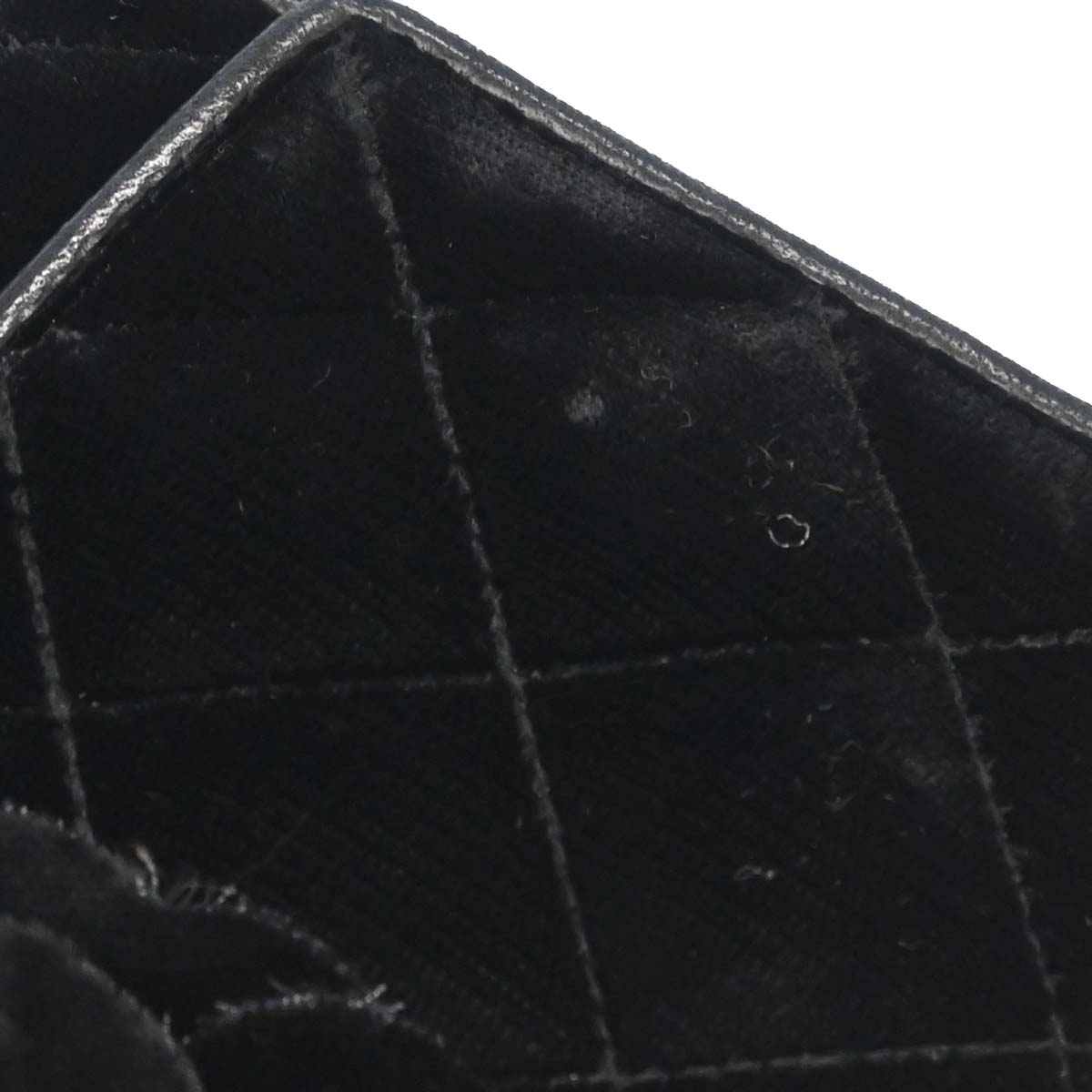 Chanel Black Velvet Camellia Shoulder Bag
