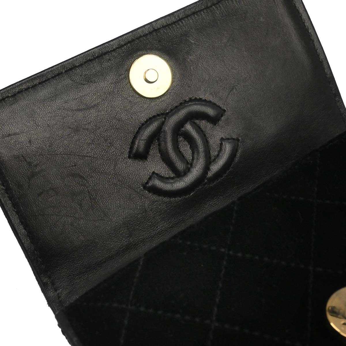 Chanel Black Velvet Camellia Shoulder Bag