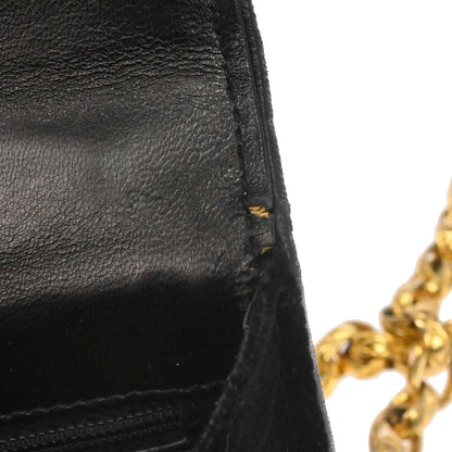 Chanel Black Velvet Camellia Shoulder Bag