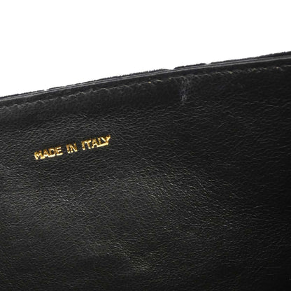 Chanel Black Velvet Camellia Shoulder Bag