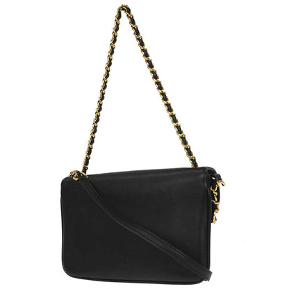Chanel 2017 Black Lambskin Unchained Flap 2way Shoulder Handbag