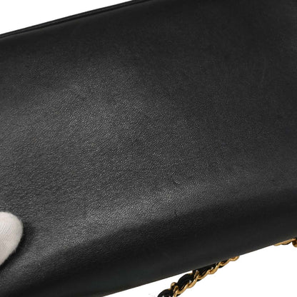 Chanel 2017 Black Lambskin Unchained Flap 2way Shoulder Handbag