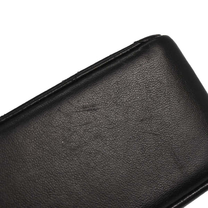 Chanel Black Lambskin Medium Classic Double Straight Flap Bag