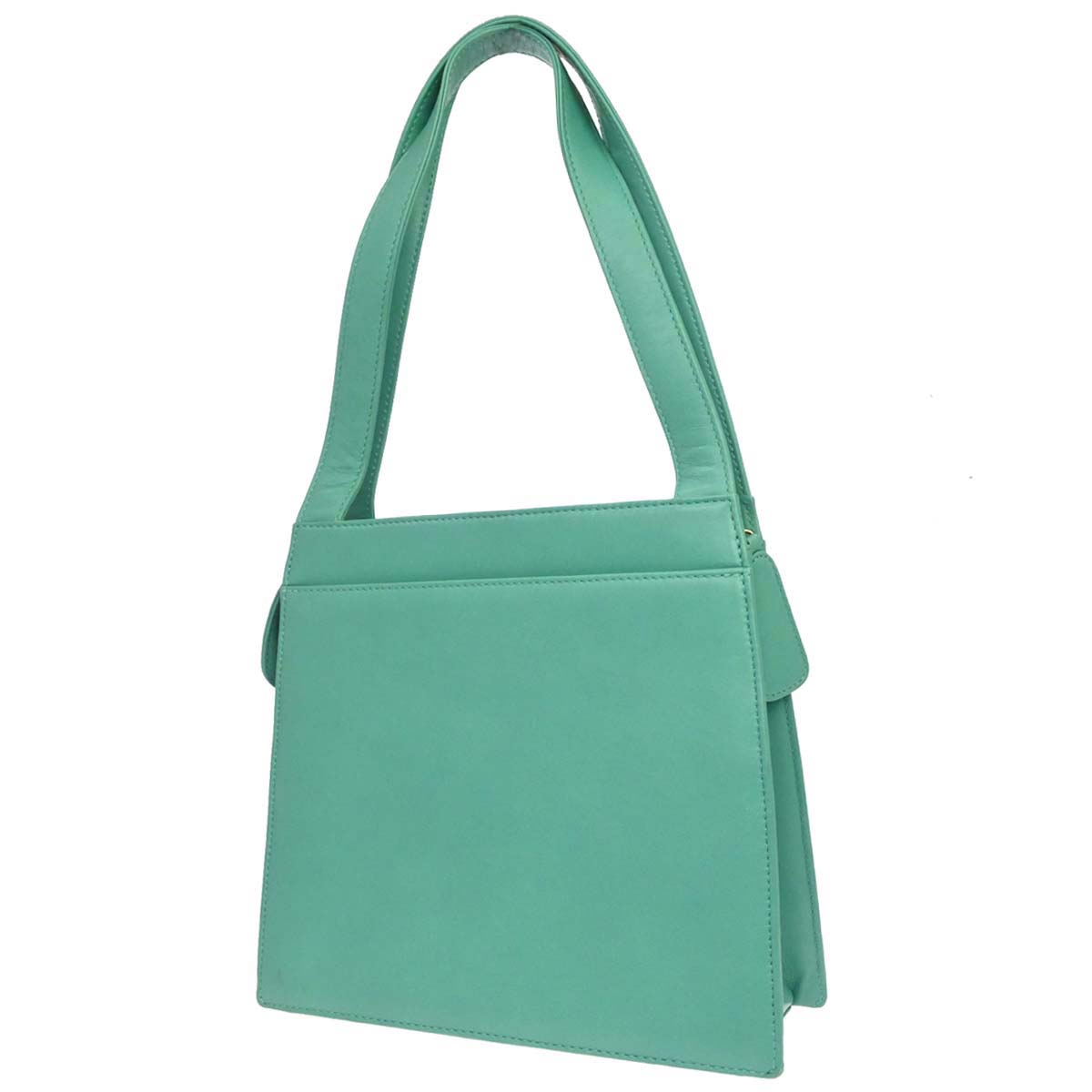 Chanel Green Lambskin Tote Handbag