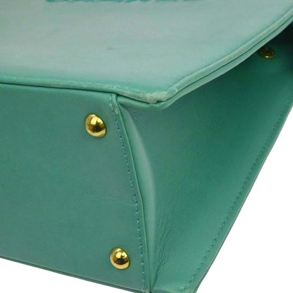 Chanel Green Lambskin Tote Handbag