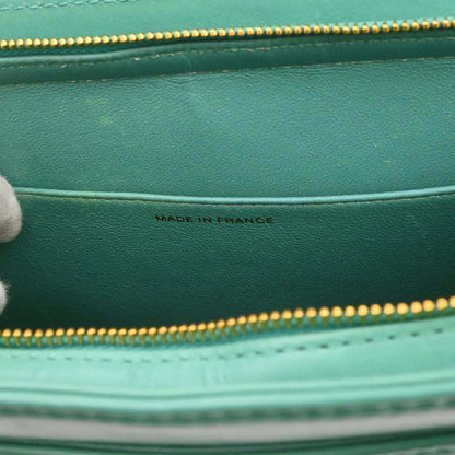 Chanel Green Lambskin Tote Handbag
