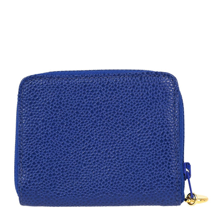 Chanel 1996-1997 Blue Caviar Skin Coin Purse Wallet