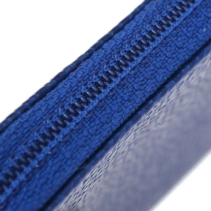 Chanel 1996-1997 Blue Caviar Skin Coin Purse Wallet