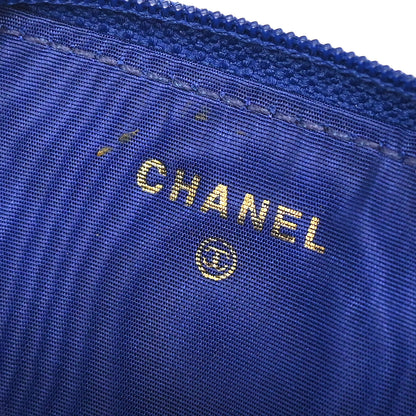 Chanel 1996-1997 Blue Caviar Skin Coin Purse Wallet