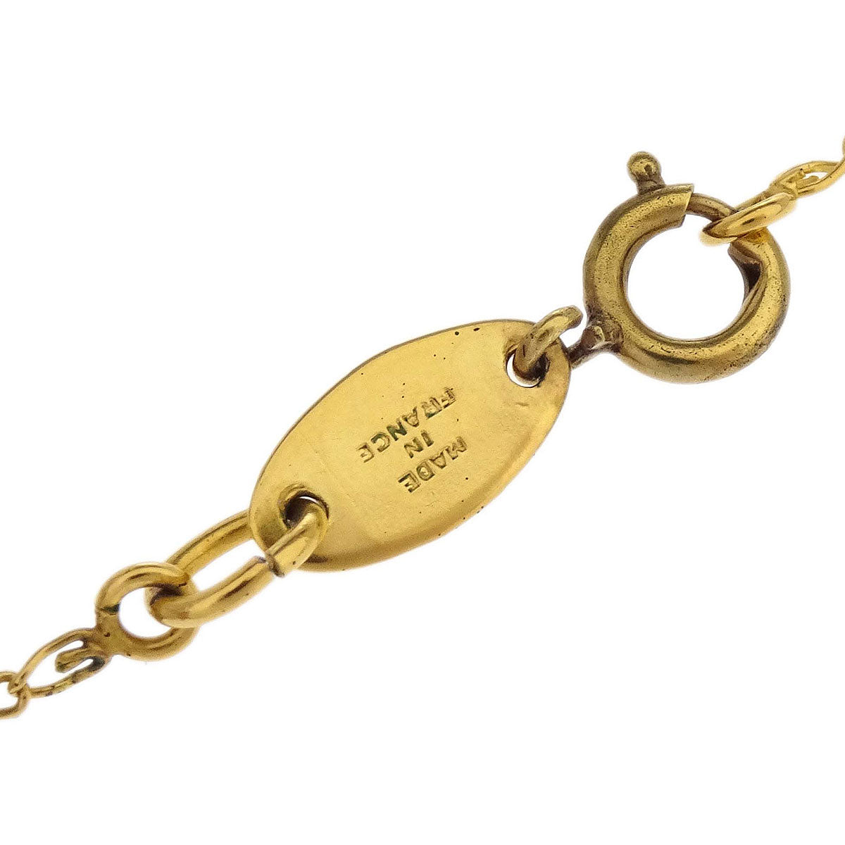 Chanel Gold Mini CC Pendant Necklace 1982