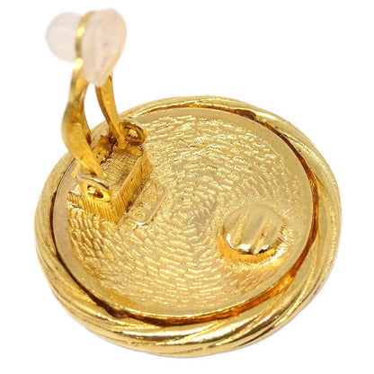 Chanel Button Clip-On Earrings Gold 2919/93P