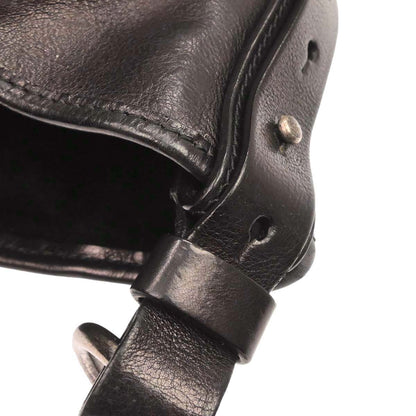 Yves Saint Laurent Black Buffalo Large Mombasa Handbag