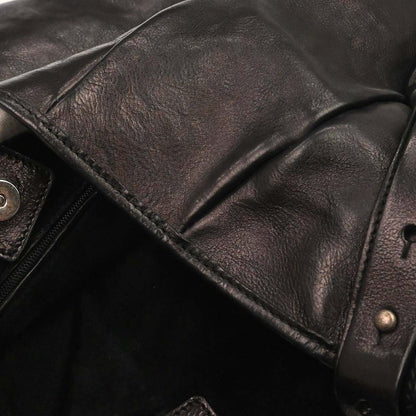 Yves Saint Laurent Black Buffalo Large Mombasa Handbag
