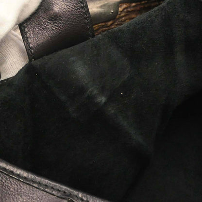 Yves Saint Laurent Black Buffalo Large Mombasa Handbag