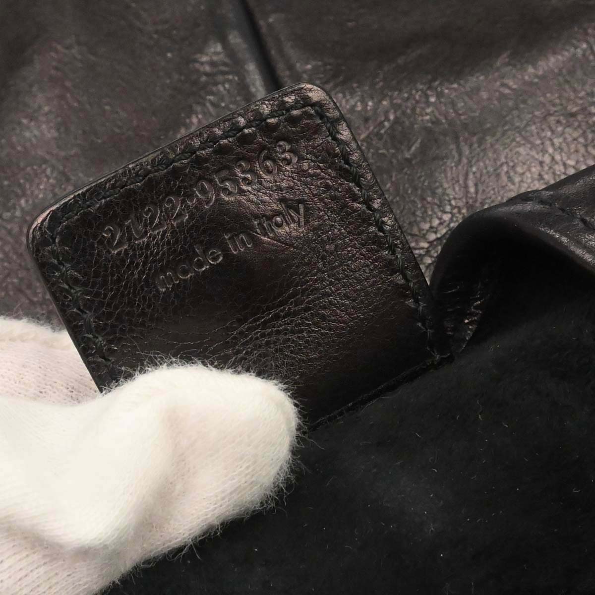 Yves Saint Laurent Black Buffalo Large Mombasa Handbag
