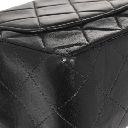Chanel Black Lambskin Mini Classic Square Flap Shoulder Bag 17