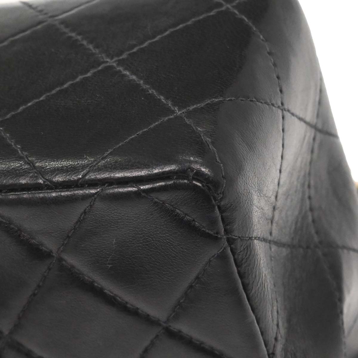 Chanel Black Lambskin Mini Classic Square Flap Shoulder Bag 17