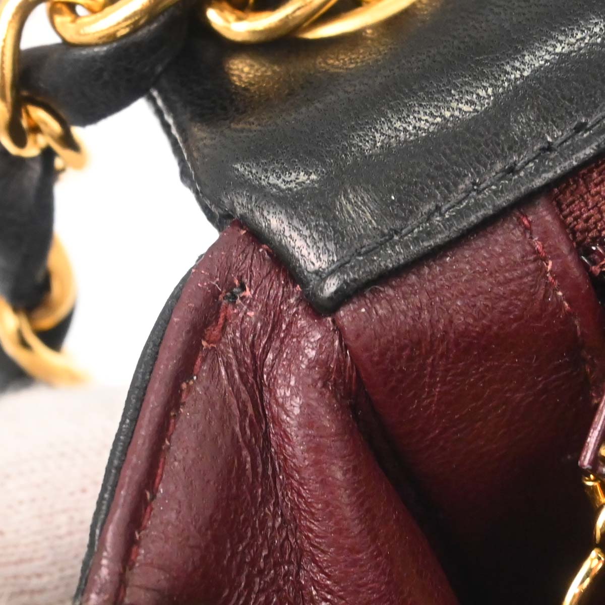 Chanel Black Lambskin Mini Classic Square Flap Shoulder Bag 17