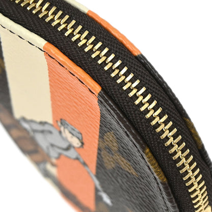 Louis Vuitton 2006 Monogram Groom Porte Monnaie Rond Coin Wallet M60037
