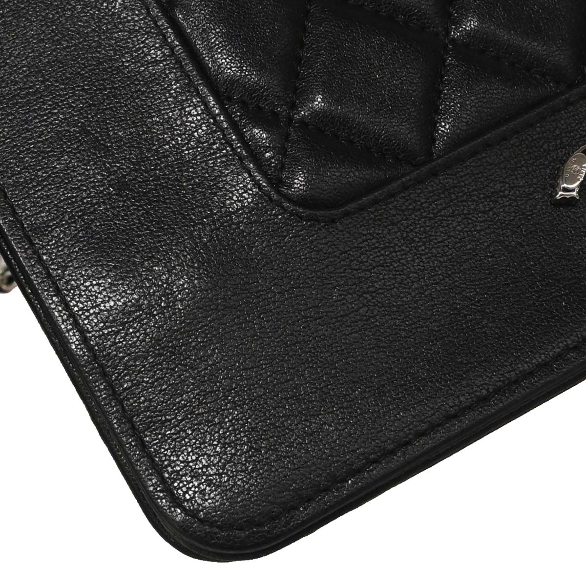 Chanel 2017 Black Lambskin WOC Wallet on Chain Bag