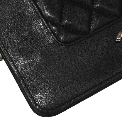 Chanel 2017 Black Lambskin WOC Wallet on Chain Bag