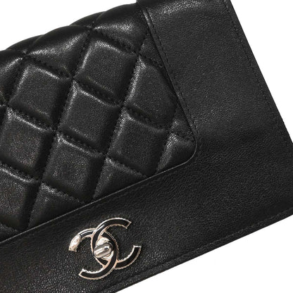 Chanel 2017 Black Lambskin WOC Wallet on Chain Bag