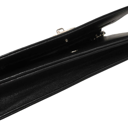 Chanel 2017 Black Lambskin WOC Wallet on Chain Bag