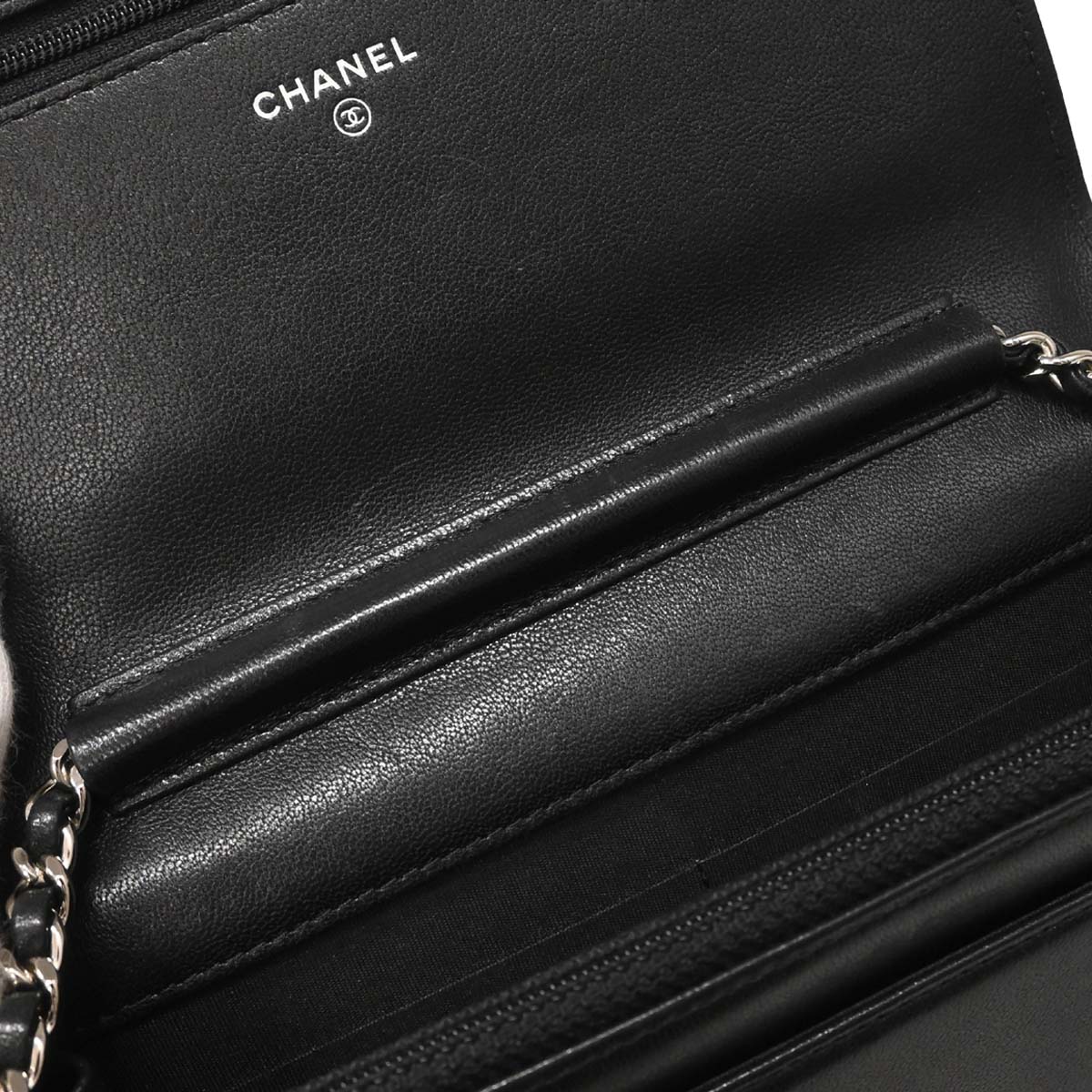 Chanel 2017 Black Lambskin WOC Wallet on Chain Bag