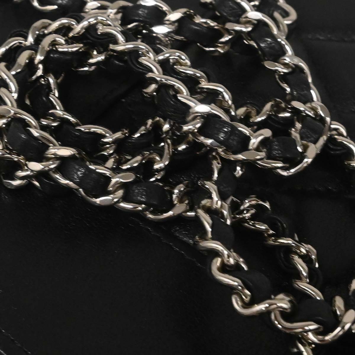 Chanel 2017 Black Lambskin WOC Wallet on Chain Bag
