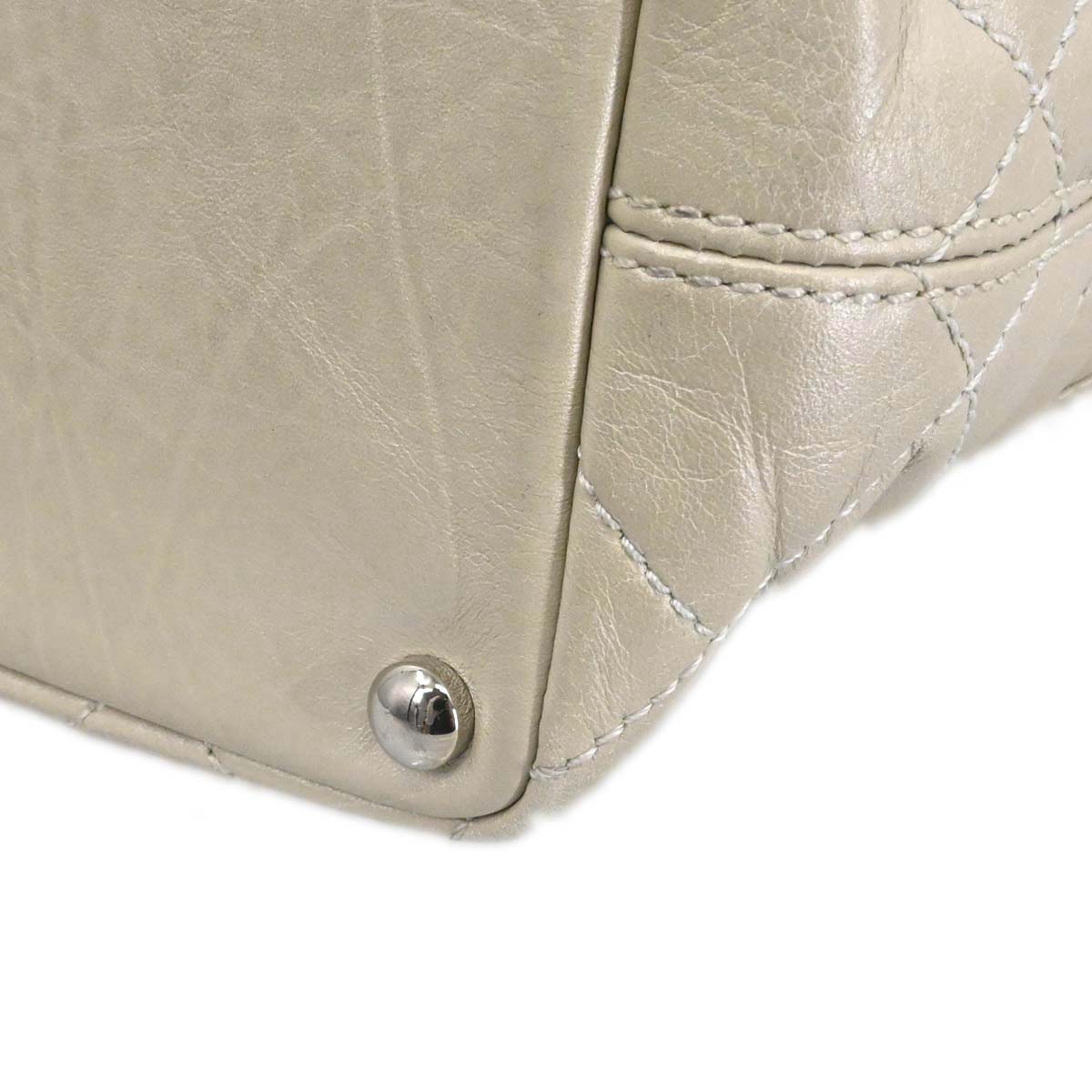 Chanel 2006-2008 Off-white Calfskin Cambon Ligne Tote Handbag