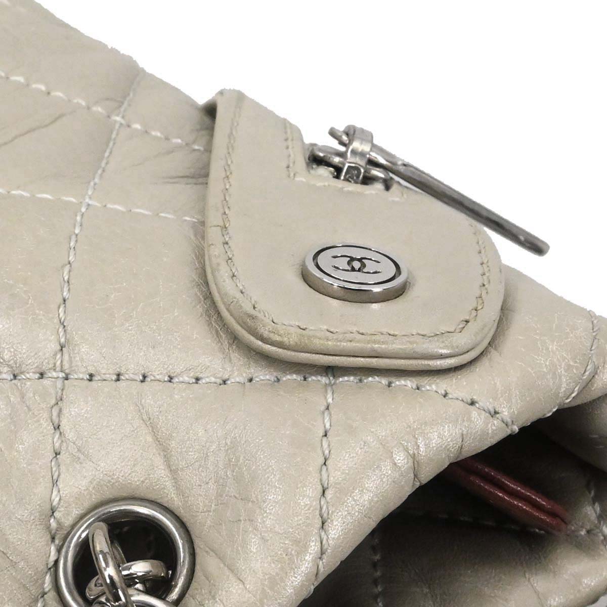 Chanel 2006-2008 Off-white Calfskin Cambon Ligne Tote Handbag