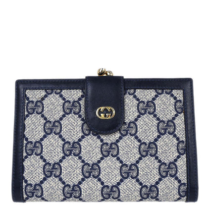 Gucci Navy GG Bifold Wallet