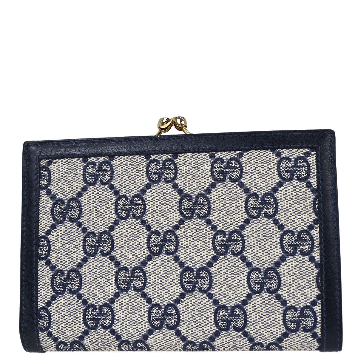 Gucci Navy GG Bifold Wallet